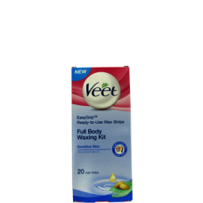 Veet Full Body Waxing Kit Sensitive Skin 20 wax strips